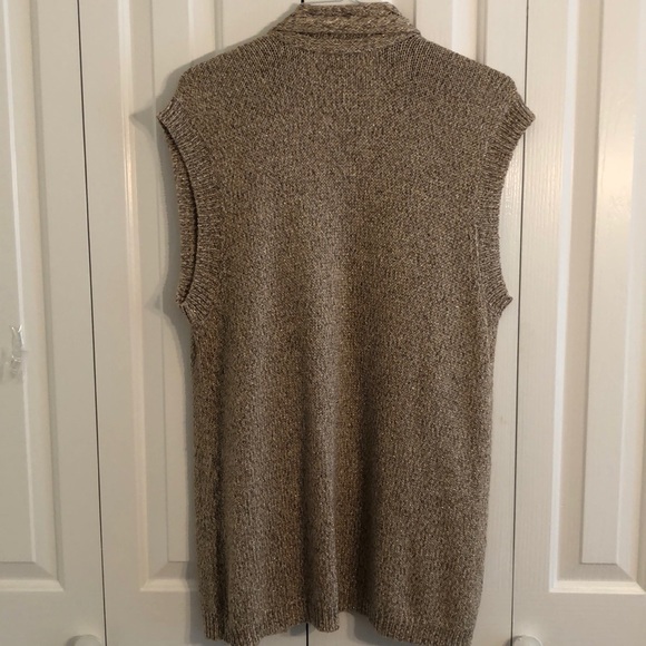 Chicos size 3 gold shimmering sweater vest EUC - Picture 4 of 4